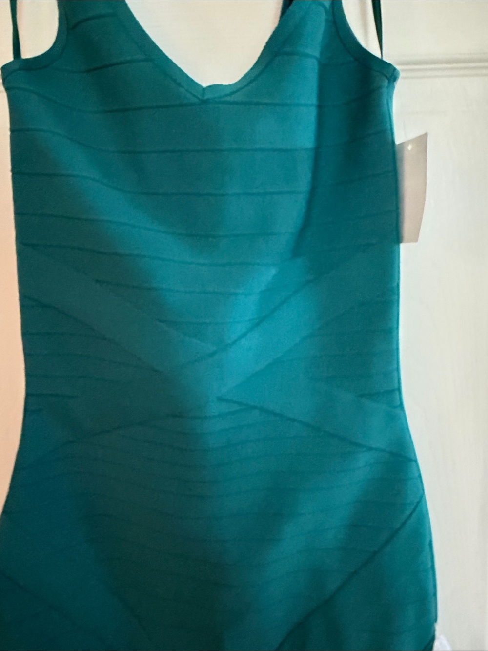 Dress The Population NWT Teal Bodycon Bandage Dress XS - Picture 4 of 10